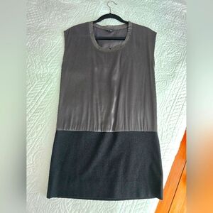 Theory Dark Gray Silk Sleeveless Top/Dress